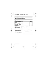 Preview for 2 page of Panasonic KX-TGA410C Installation Manual