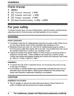 Preview for 4 page of Panasonic KX-TGA421 Installation Manual