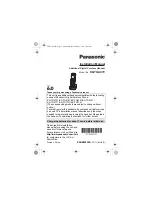 Preview for 1 page of Panasonic KX-TGA470 Installation Manual