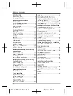 Preview for 2 page of Panasonic KX-TGA470 Operating Instructions Manual