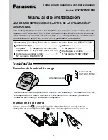 Preview for 7 page of Panasonic KX-TGA510M - 5.8GHz Accessory Handset Installation Manual