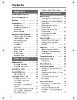 Preview for 4 page of Panasonic KX-TGA520 - 5.8 GHz FHSS Cordless Expansion Handset Operating Instructions Manual