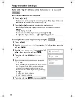 Preview for 20 page of Panasonic KX-TGA520 - 5.8 GHz FHSS Cordless Expansion Handset Operating Instructions Manual