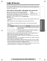 Preview for 27 page of Panasonic KX-TGA520 - 5.8 GHz FHSS Cordless Expansion Handset Operating Instructions Manual