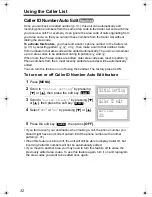 Preview for 32 page of Panasonic KX-TGA520 - 5.8 GHz FHSS Cordless Expansion Handset Operating Instructions Manual