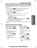 Preview for 33 page of Panasonic KX-TGA520 - 5.8 GHz FHSS Cordless Expansion Handset Operating Instructions Manual