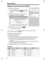 Preview for 36 page of Panasonic KX-TGA520 - 5.8 GHz FHSS Cordless Expansion Handset Operating Instructions Manual