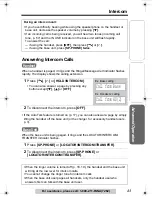 Preview for 43 page of Panasonic KX-TGA520 - 5.8 GHz FHSS Cordless Expansion Handset Operating Instructions Manual