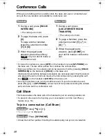 Preview for 48 page of Panasonic KX-TGA520 - 5.8 GHz FHSS Cordless Expansion Handset Operating Instructions Manual