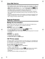 Preview for 54 page of Panasonic KX-TGA520 - 5.8 GHz FHSS Cordless Expansion Handset Operating Instructions Manual