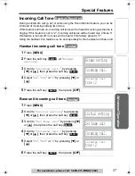 Preview for 57 page of Panasonic KX-TGA520 - 5.8 GHz FHSS Cordless Expansion Handset Operating Instructions Manual