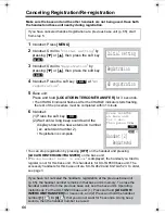 Preview for 66 page of Panasonic KX-TGA520 - 5.8 GHz FHSS Cordless Expansion Handset Operating Instructions Manual