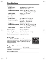 Preview for 80 page of Panasonic KX-TGA520 - 5.8 GHz FHSS Cordless Expansion Handset Operating Instructions Manual