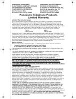 Preview for 81 page of Panasonic KX-TGA520 - 5.8 GHz FHSS Cordless Expansion Handset Operating Instructions Manual