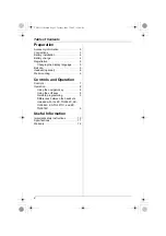 Preview for 2 page of Panasonic KX-TGA551C Operating Instructions Manual