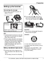 Preview for 7 page of Panasonic KX-TGA572S Operating Instructions Manual