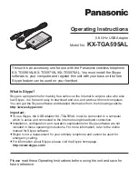 Preview for 1 page of Panasonic KX-TGA595AL Operating Instructions Manual