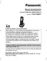 Предварительный просмотр 1 страницы Panasonic KX-TGA651B Manual De Instalación