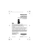 Предварительный просмотр 1 страницы Panasonic KX-TGA659C Installation Manual