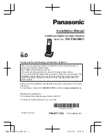 Panasonic KX-TGA680C Installation Manual preview