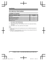 Preview for 2 page of Panasonic KX-TGA681E Installation Manual