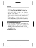 Preview for 6 page of Panasonic KX-TGA681EXA Installation Manual