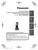 Preview for 1 page of Panasonic KX-TGA685EX Installation Manual