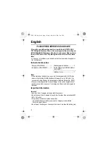 Preview for 4 page of Panasonic KX-TGA711EX Installation Manual