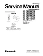 Panasonic KX-TGA711FXS Service Manual предпросмотр