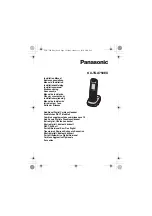 Preview for 1 page of Panasonic KX-TGA750EX Installation Manual