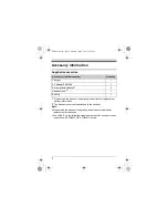 Preview for 2 page of Panasonic KX-TGA805C Installation Manual