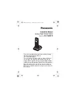 Panasonic KX-TGA807E Installation Manual preview