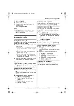 Предварительный просмотр 19 страницы Panasonic KX-TGA939 Operating Instructions Manual