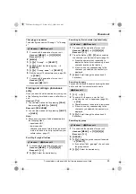 Предварительный просмотр 23 страницы Panasonic KX-TGA939 Operating Instructions Manual