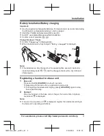 Preview for 3 page of Panasonic KX-TGA950B Installation Manual