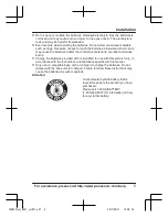 Preview for 5 page of Panasonic KX-TGA950B Installation Manual