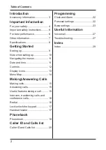 Preview for 2 page of Panasonic KX-TGB110AL Operating Instructions Manual