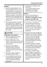 Preview for 5 page of Panasonic KX-TGB110AL Operating Instructions Manual