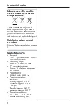 Preview for 8 page of Panasonic KX-TGB110AL Operating Instructions Manual