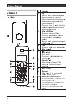 Preview for 12 page of Panasonic KX-TGB110AL Operating Instructions Manual