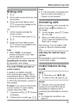 Предварительный просмотр 15 страницы Panasonic KX-TGB110AL Operating Instructions Manual