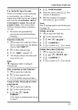 Preview for 21 page of Panasonic KX-TGB110AL Operating Instructions Manual