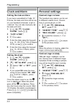 Preview for 22 page of Panasonic KX-TGB110AL Operating Instructions Manual