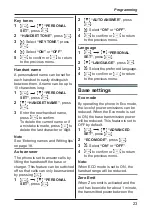 Preview for 23 page of Panasonic KX-TGB110AL Operating Instructions Manual