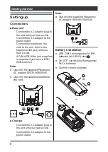 Preview for 8 page of Panasonic KX-TGB110CX Operating Instructions Manual