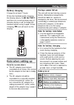 Preview for 9 page of Panasonic KX-TGB110CX Operating Instructions Manual