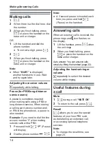 Preview for 14 page of Panasonic KX-TGB110CX Operating Instructions Manual