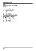 Preview for 20 page of Panasonic KX-TGB110CX Operating Instructions Manual