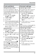 Preview for 21 page of Panasonic KX-TGB110CX Operating Instructions Manual