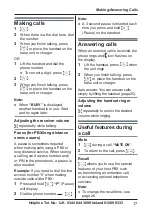 Preview for 17 page of Panasonic KX-TGB110E Operating Instructions Manual